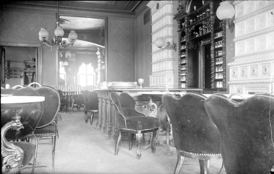 OC16 Restaurang Taddis, Östra Ågatan, Uppsala före 1898