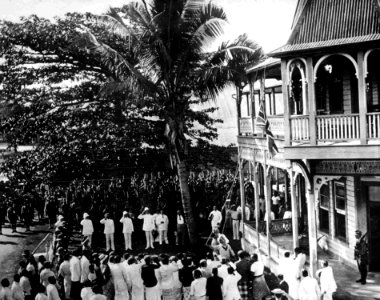 Occupation of German-Samoa 1914 photo