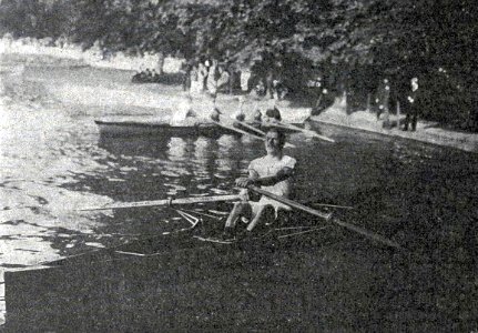 Octave Bouttemy en octobre 1901 (champion d'Europe et de France la même année avec Robert D'Heilly, en double-scull, pour le 'Rowing-Club Paris')