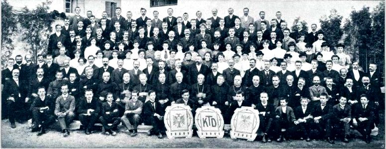 Odbor in osobje Katoliškega tiskovnega društva 1908