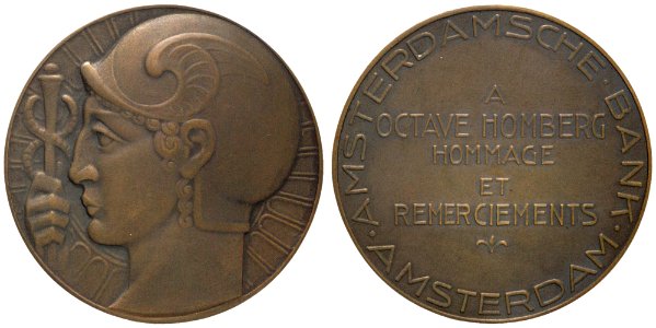 Octave Homberg, president der Société Financière Francaise et Coloniale, aangeboden door de Amsterdamsche Bank, objectnr PA 850