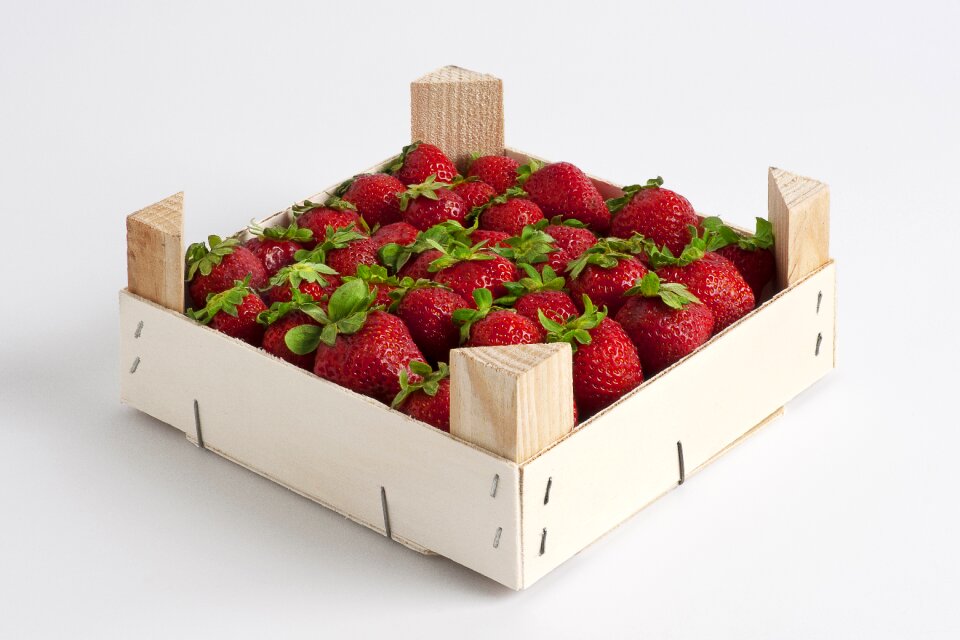 Strawberries smurf wood