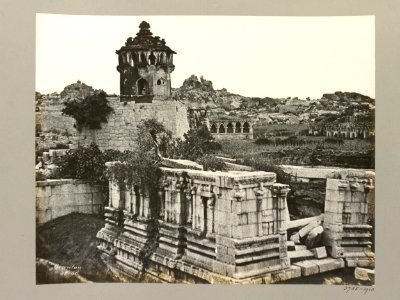 Octagonal Watchtower, Elephant Stables, and Madhava Temple 2 1856 photo photo