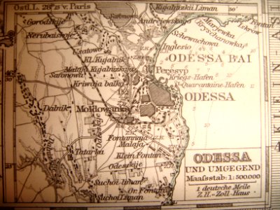 Odessa und umgegend map late XIX century