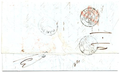 Odessa - Marseille 1853 Dob57.1.01.1.05 reverse