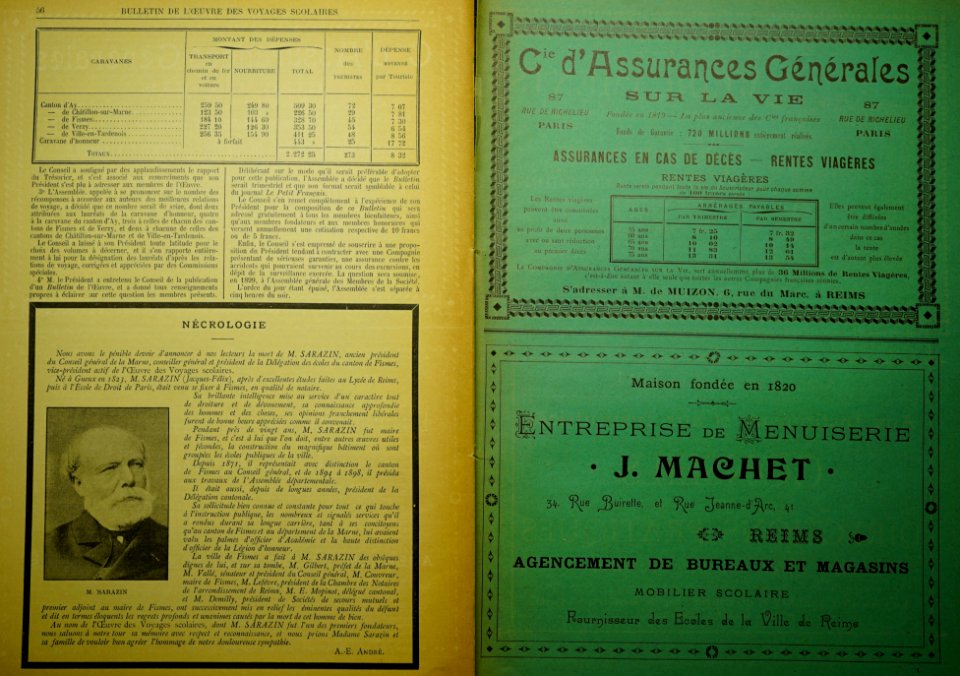 Oeuvre voyages scolaire 1899 96294