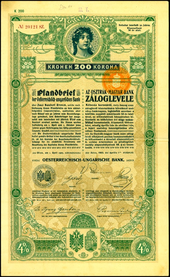 Oesterreichisch-Ungarische Bank 1905