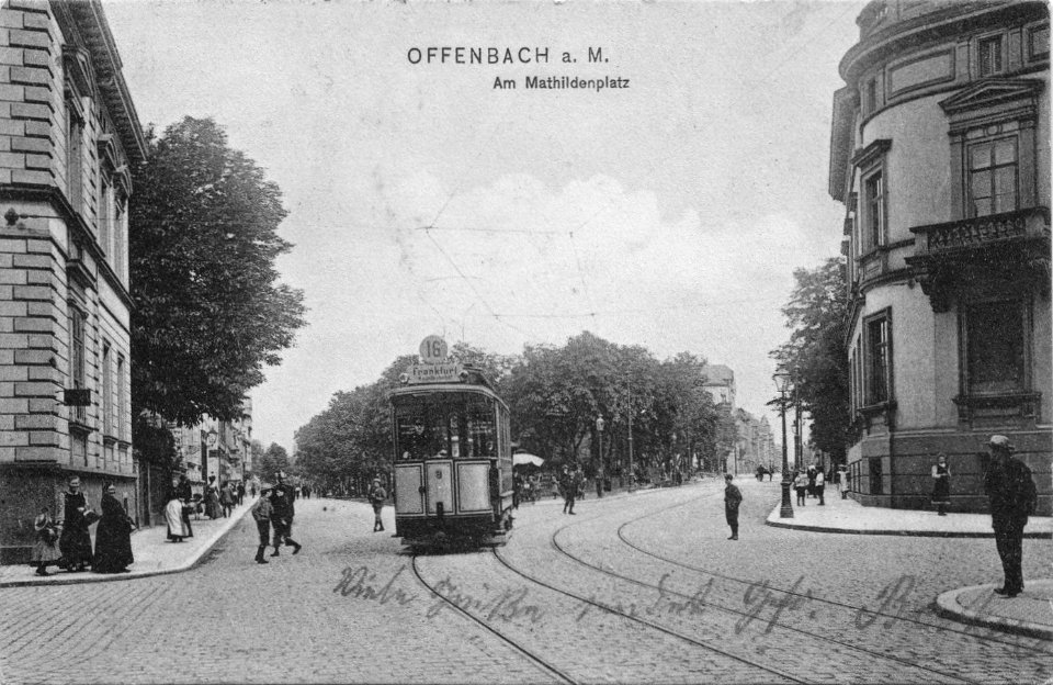 OF Biebererstrasse Ecke Karlstrasse nach Osten 1906