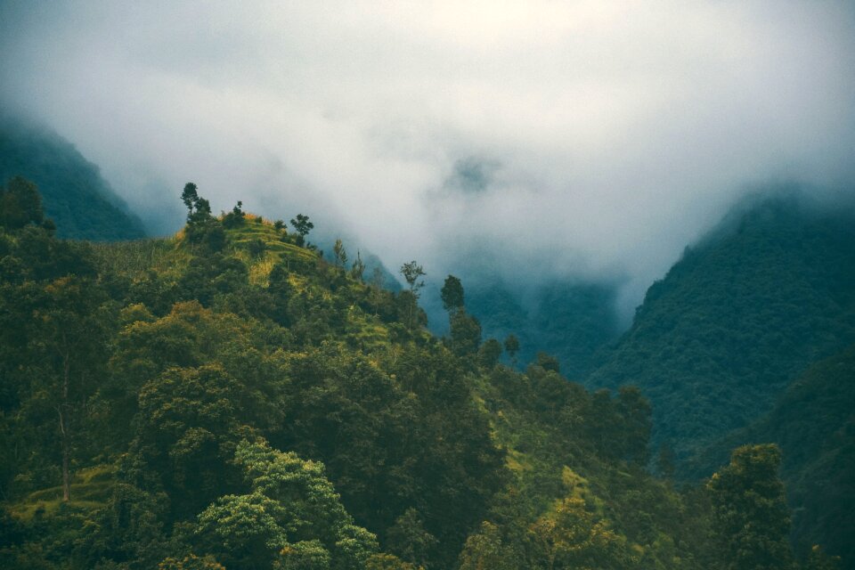 Nature highland landscape