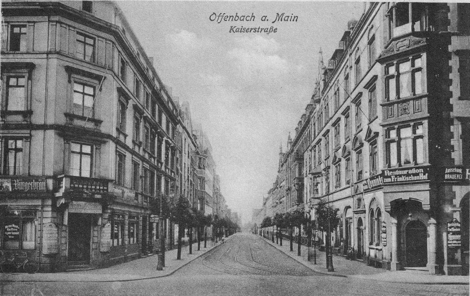 OF Kaiser Ecke Bismarckstrasse nach Norden 1914