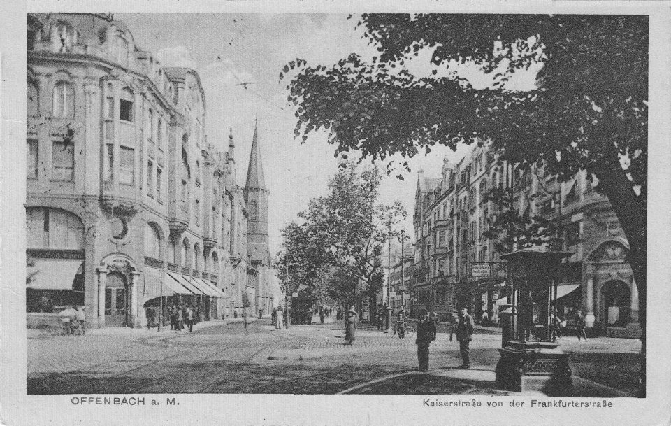 OF Kaiserstrasse Frankfurter nach Norden 1914