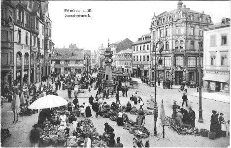 OF Marktplatz nach Norden 1908 2