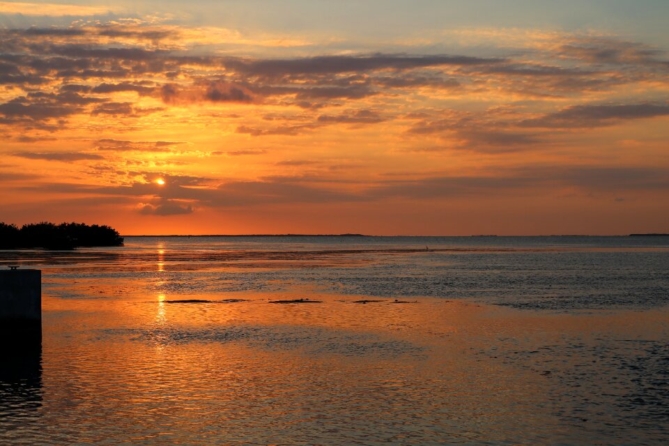 Dawn sea beach