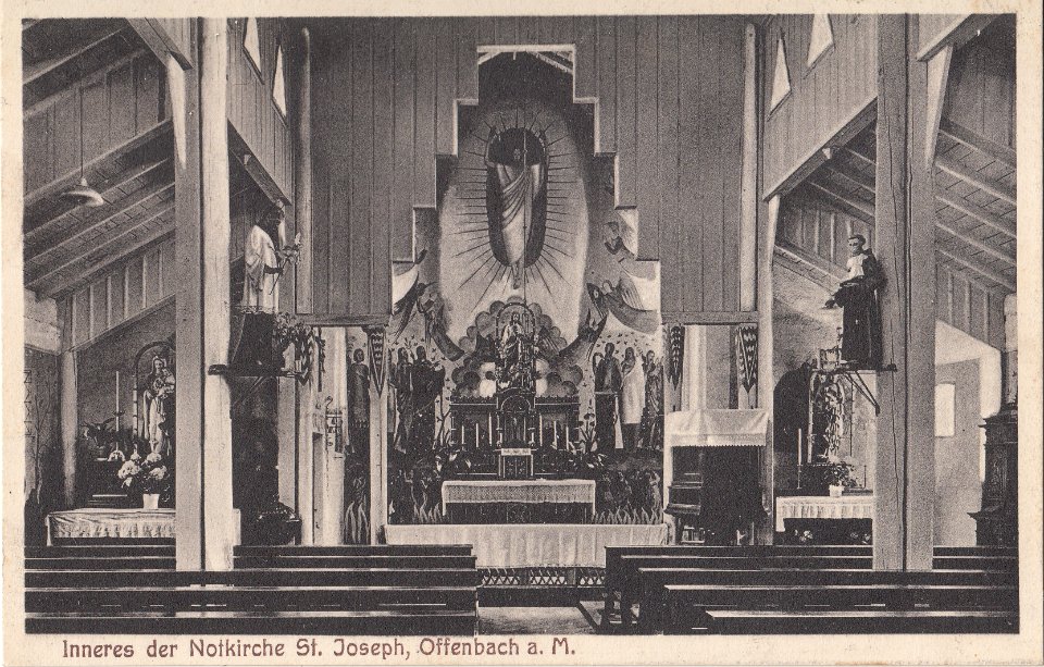OF St josef Notkirche Innere 1920