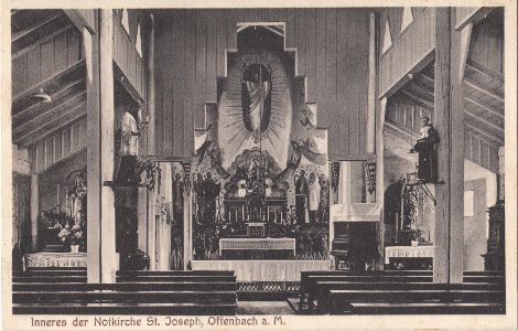 OF St josef Notkirche Innere 1920