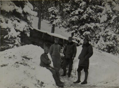 Off.Baracke d-Fs.Art.La Corte -1900 m Höhe.Cherzplateau. (BildID 15459653)