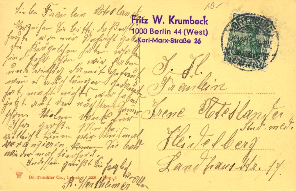 Offenburg, Baden-Württemberg - Marktplatz mit Drakedenkmal (back) (Zeno Ansichtskarten)