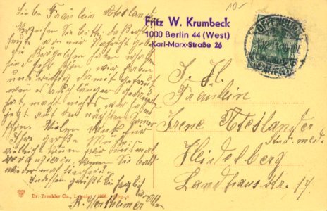 Offenburg, Baden-Württemberg - Marktplatz mit Drakedenkmal (back) (Zeno Ansichtskarten)
