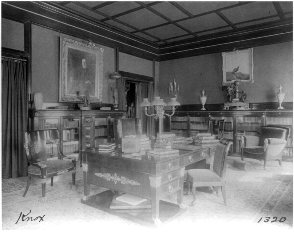 Office in Senator Philander Knox house, Washington, D.C. LCCN2001704536