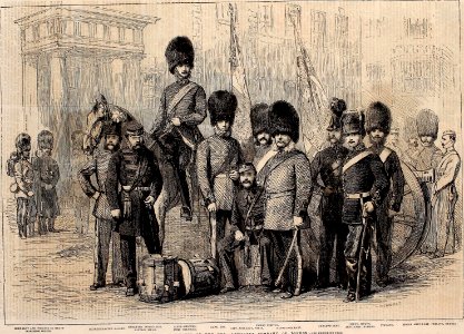 Officers and Privates of The Hon. Artillery Company of London - ILN 1861 photo