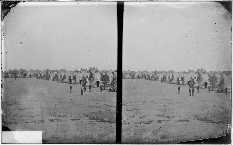Officers in winter quarters - NARA - 526173