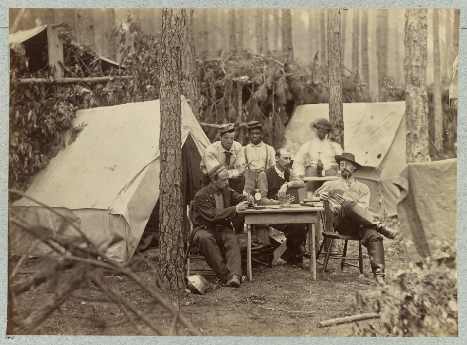Officers of 114th Pennsylvania Infantry in front of Petersburg, Va., August, 1864 LCCN2012645860
