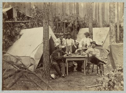 Officers of 114th Pennsylvania Infantry in front of Petersburg, Va., August, 1864 LCCN2012645860