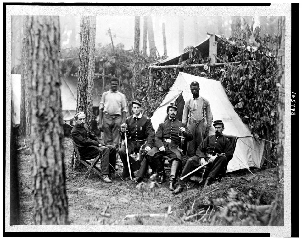Officers of 114th Pennsylvania Infantry in front of Petersburg, Va., August, 1864 LCCN92512348