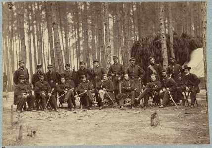 Officers of 114th Pennsylvania Infantry in front of Petersburg, Va., August, 1864 LCCN2013647759