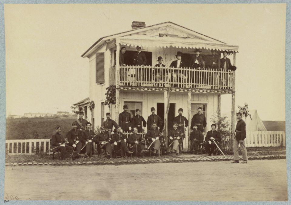 Officers of 2d New York Heavy Artillery Fort C. F. Smith, near Washington D.C., August, 1865 LCCN2013647760