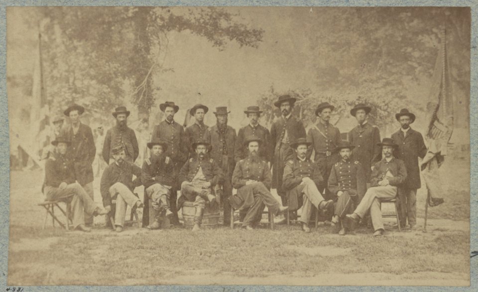 Officers of 36th Illinois Infantry, Camp Harker, June, 1865 LCCN2013647772
