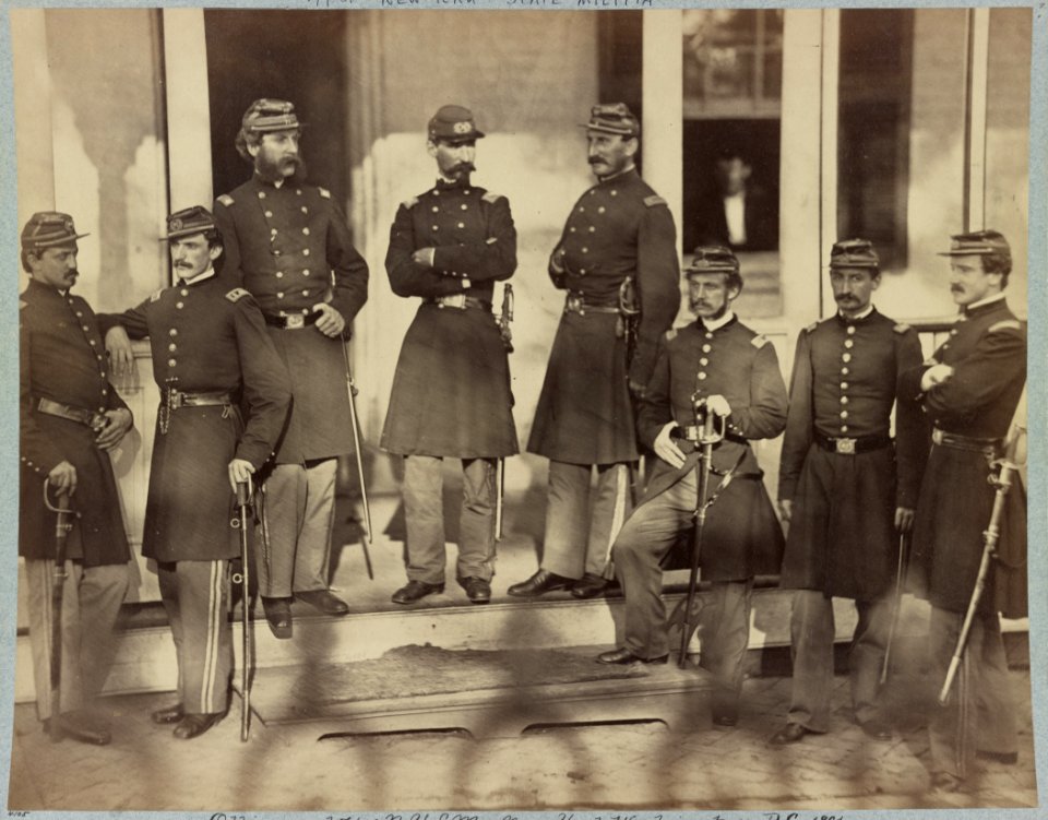 Officers of 71st N. Y. S. M., Navy Yard, Washington, D.C., 1861 LCCN2013647765