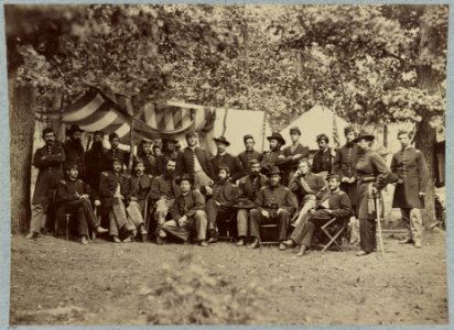 Officers of 93d New York Infantry, Bealton, Va., August, 1863 LCCN2013647757