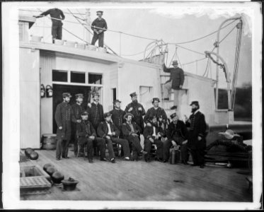 Officers of Gun Boat  Commodore Barney - NARA - 524570