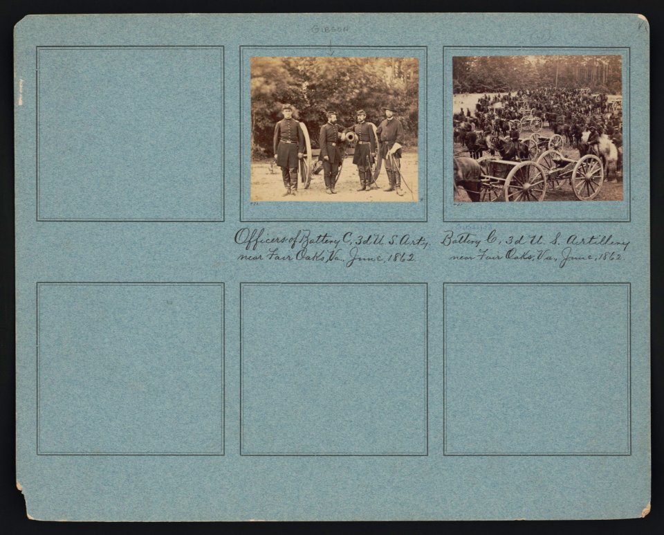 Officers of Battery C, 3d U.S. Art'y. near Fair Oaks, Va., June, 1862 LCCN2001695008