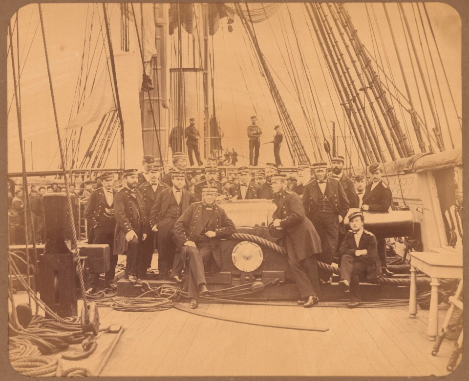 Officers of the Sjælland (ship, 1860)(o-1958-003)