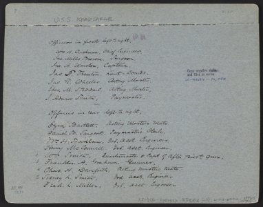 Officers of U.S.S. Kearsarge LCCN2013646192