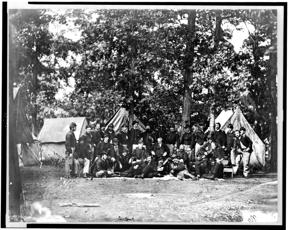 Officers of U.S. horse artillery brigade, near Culpeper, Va., September, 1863 LCCN95512599