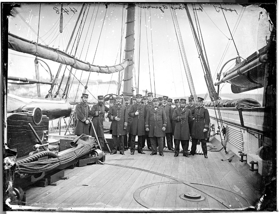 Officers on deck of the Kearsarge (4167104510)