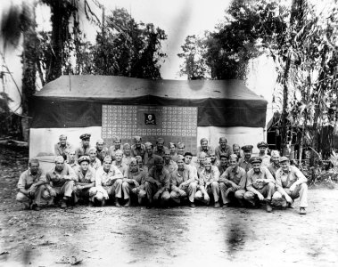 Officers of U.S. Navy Fighting Squadron 17 (VF-17), circa in February 1944 (80-G-255885)