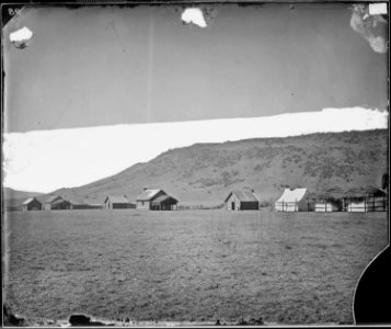 OFFICERS' QUARTERS, CAMP APACHE, ARIZONA - NARA - 524201