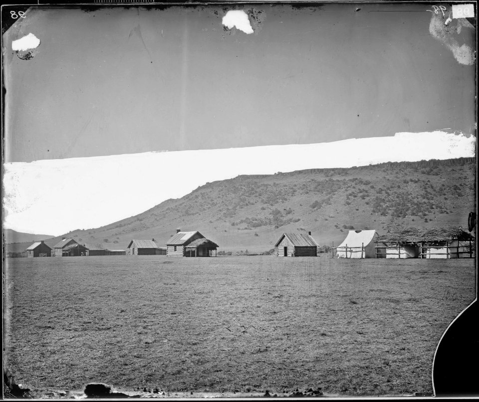 OFFICERS' QUARTERS, CAMP APACHE, ARIZONA - NARA - 524201