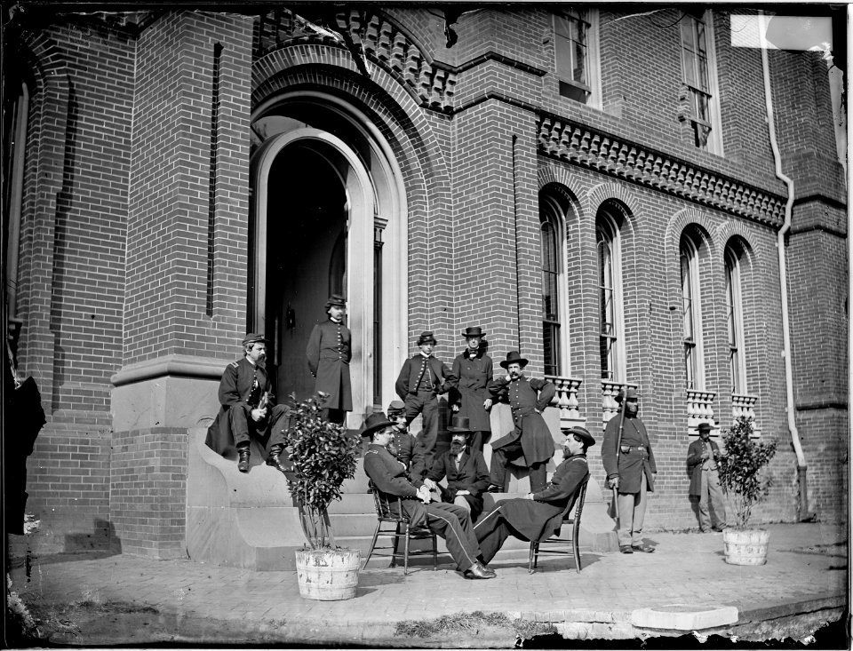 Officers, group at Headquarters - NARA - 529162
