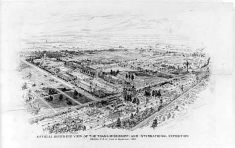 Official bird's-eye view of the Trans-Mississippi and International Exposition, Omaha, U.S.A., June to November, 1898 LCCN2004668240