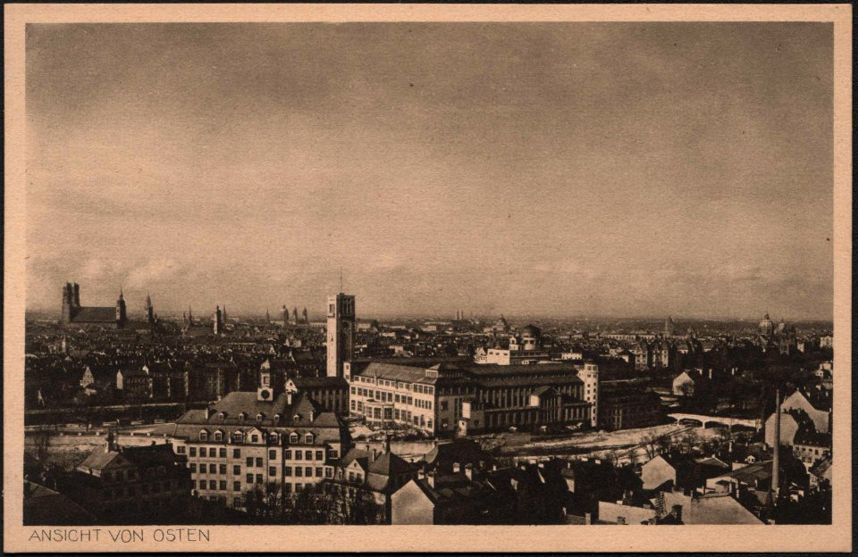 Offizielle Postkarte des Deutschen Museums - front