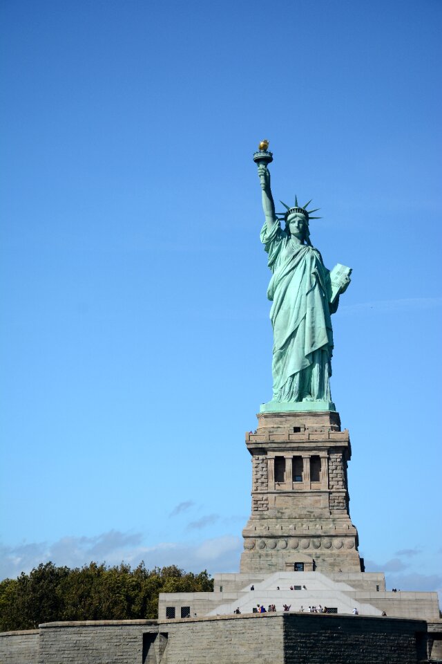 Sky monument statue of liberty