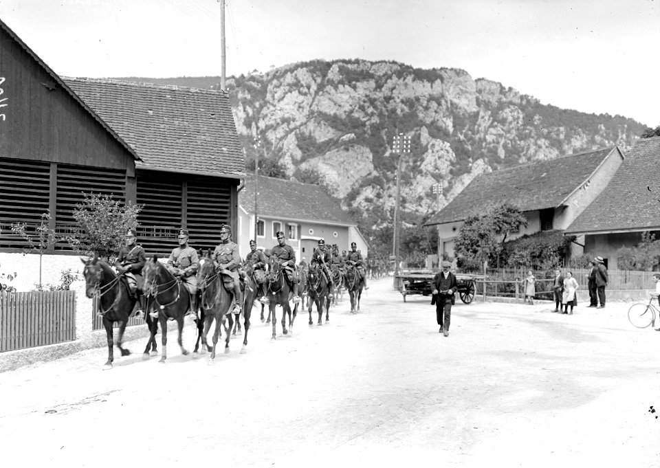 Offiziere der 15cm Haubitzen Batterie in Mümliswil - CH-BAR - 3239692