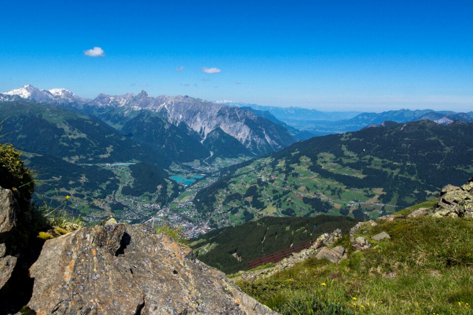 Distant view vision alpine