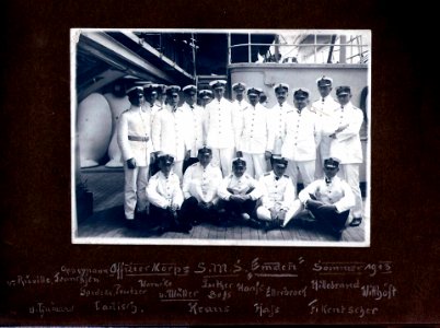 Offizier Korps S.M.S. Emden, sommer 1913