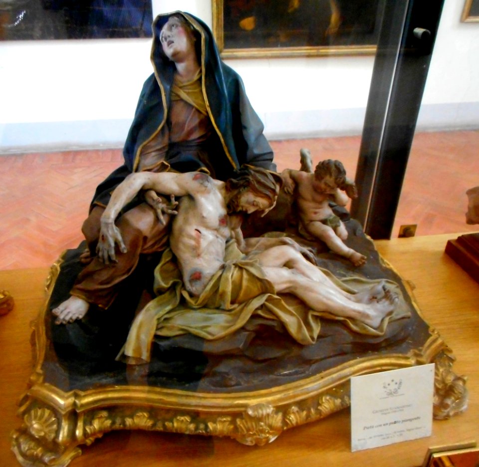 Pietà, terracotta by Giuseppe Sanmartino (Naples 1720-Naples 1793) - Museum Quadreria dei Girolamini in Naples (44284605105)